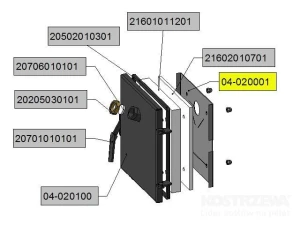 Ekran drzwiczek z wizjerem