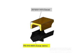 Zespół rusztu palnika - owies PB 16kW - B