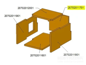 Tył komory ceramicznej TBL16