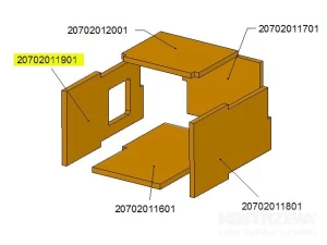  Bok palnika komory ceramicznej TBL16 /17-0302