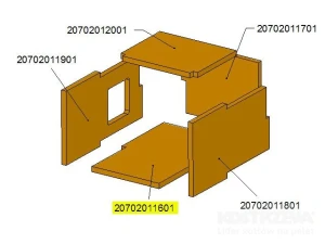  Dno komory ceramicznej TBL16 /17-0301