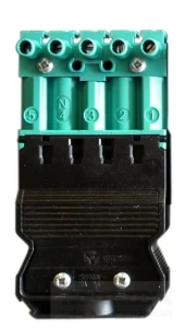 Złącze gniazdo - turkus