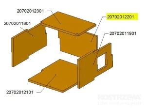 Tył komory ceramicznej TBL16 /17-0304