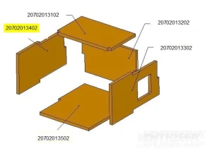 Bok zaślepki komory ceramicznej TBL32