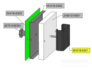 Zaślepka wewnętrzna palnika