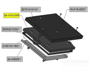  Zespół drzwiczek 303x313L
