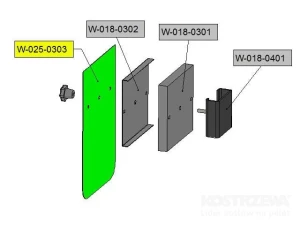 Izolacja zaślepki otworu palnika