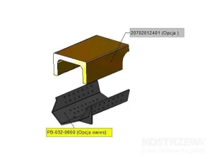  Zespół rusztu palnika - owies PB 32kW
