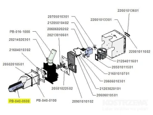  Zespół rusztu - pellet/owies PB 40kW