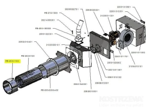 Końcówka palnika PB 200kW