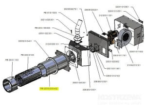 Zespół rury zewnętrznej PB 200kW-v02