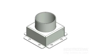 Zespół korpusu klapki PB - RAL9016