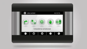 Panel pokojowy ecoSTER Touch – czarny (K30 przewodowy)